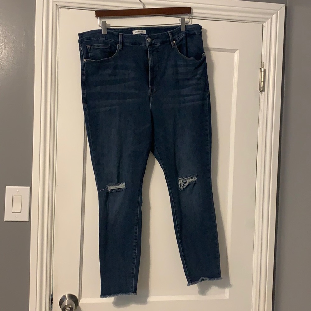 Good American Good Legs Crop Skinny Jeans